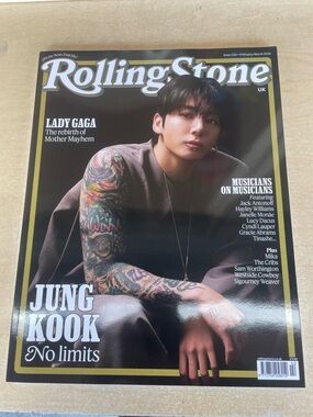 the Rolling Stones Magazine Cover with Jung Kook – Black, Gold, White